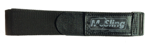 M_SUP is a back color Standup Paddle Board SUP carry strap, a SUP carrier, that only needs to wrap around the SUP once